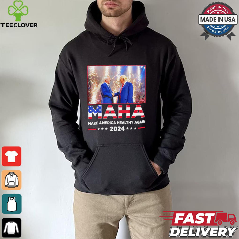 Maha make America healthy again 2024 Trump handshake Kennedy shirt Maha make America healthy again 2024 Trump handshake Kennedy shirt