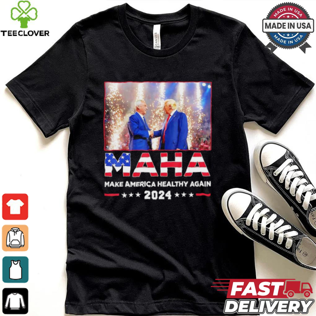 Maha make America healthy again 2024 Trump handshake Kennedy shirt Maha make America healthy again 2024 Trump handshake Kennedy shirt