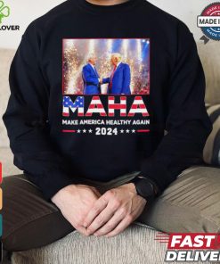 Maha make America healthy again 2024 Trump handshake Kennedy shirt