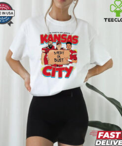 The **Mahomes and Kelce 3 Peat or Bust Chiefs Super Bowl Champs Shirt** celebrates the dynamic duo of Patrick Mahomes and Travis Kelce as they aim for historic greatness. Featuring bold graphics of the star quarterback and tight end, alongside championship-inspired designs, this shirt is perfect for Kansas City Chiefs fans rallying behind their team for another Super Bowl victory. It's a must-have for any loyal fan, showcasing team pride and the pursuit of football glory! 🏆🏈