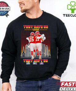 Mahomes and Kelce they hate us ’cause the ain’t us signatures shirt
