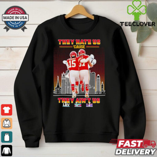 Mahomes and Kelce they hate us ’cause the ain’t us signatures shirt