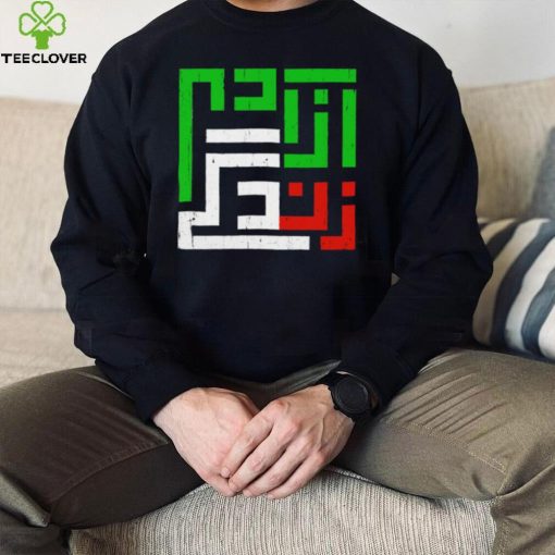 Mahsa Amini Women Life Freedom Iran flag logo shirt