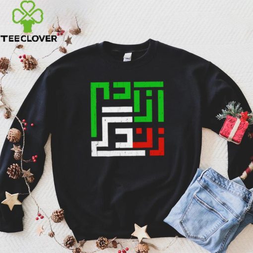 Mahsa Amini Women Life Freedom Iran flag logo shirt