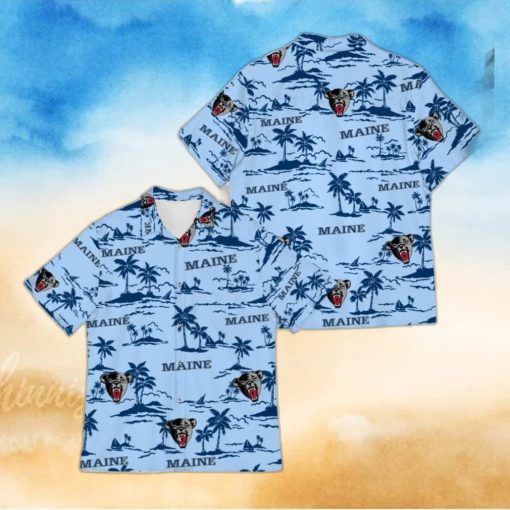 Maine Black Bears Halloween Hawaiian Shirt For Men And Women Gift Beach