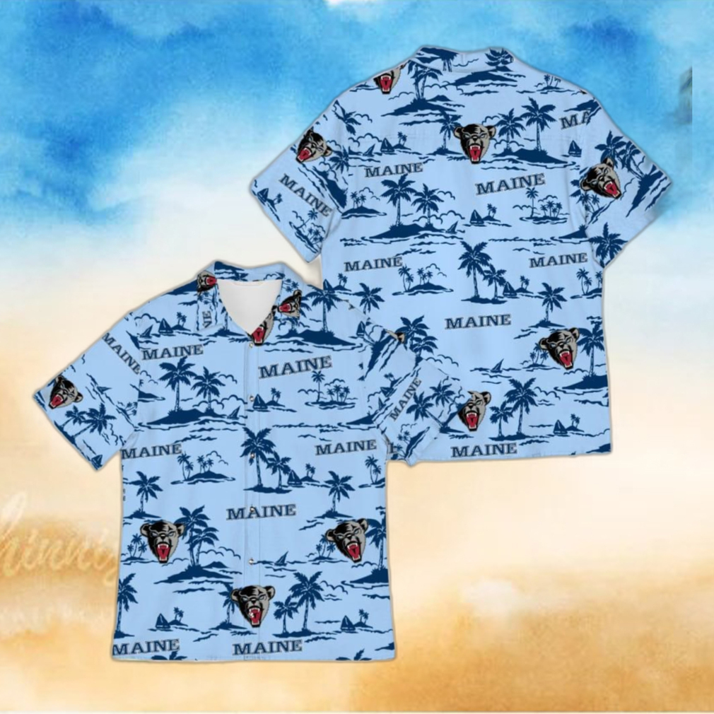 Maine Black Bears Halloween Hawaiian Shirt For Men And Women Gift Beach Maine Black Bears Halloween Hawaiian Shirt For Men And Women Gift Beach
