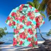 Maine Coon Cat Floral Pattern Hawaiian Shirts