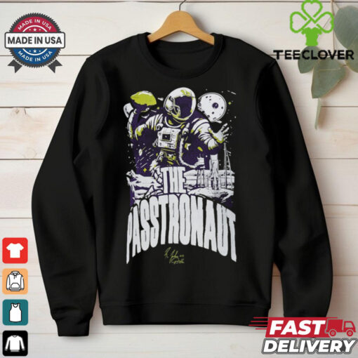 Majestic Threads Joshua Dobbs Black Minnesota Vikings The Passtronaut T Shirt