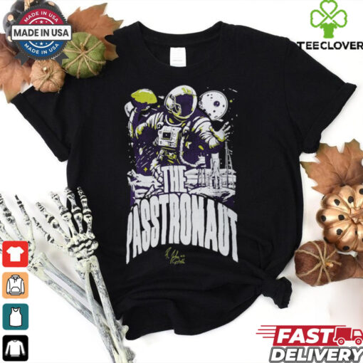 Majestic Threads Joshua Dobbs Black Minnesota Vikings The Passtronaut T Shirt