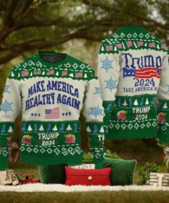 Make America Healthy Again Trump 2024 Christmas Sweater