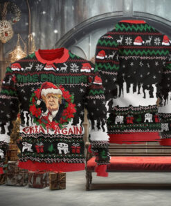 Make Christmas Great Again Donald Trump Santa Claus Ugly Christmas Sweater