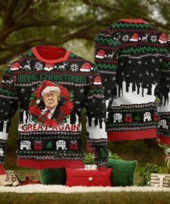 Make Christmas Great Again Donald Trump Santa Claus Ugly Christmas Sweater