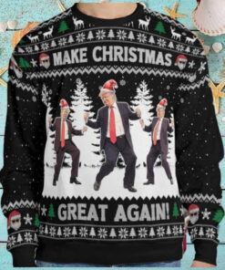 Make Christmas Great Again, Funny Trump Dancing Ugly Sweater