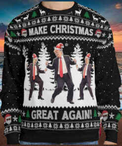 Make Christmas Great Again, Funny Trump Dancing Ugly Sweater