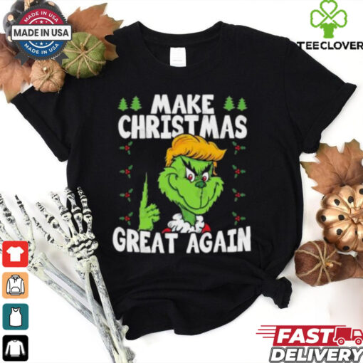 Make Christmas Great Again Grinch Donald Trump 2024 Xmas Funny shirt