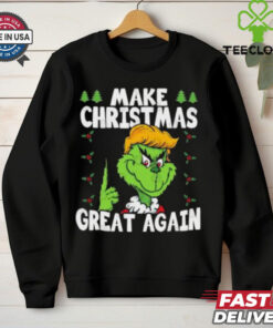 Make Christmas Great Again Grinch Donald Trump 2024 Xmas Funny shirt