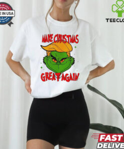 Make Christmas Great Again Trump Grinch big face shirt