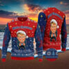 Detroit Lions Christmas Donald Trump Knitted Sweater