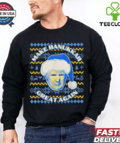 Make Hanukkah Great Again Trump Santa Shirt