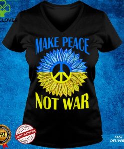 Make Peace Not War Sunflower T Shirt