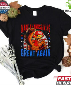 Make Thanksgiving Great Again Funny Trump Turkey Red Hat shirt
