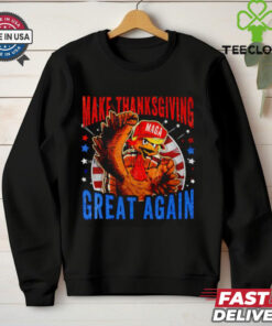 Make Thanksgiving Great Again Funny Trump Turkey Red Hat shirt