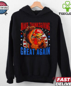 Make Thanksgiving Great Again Funny Trump Turkey Red Hat shirt