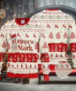 Maker’s Mark Santa Hat Ugly Christmas Sweater For Men And Women