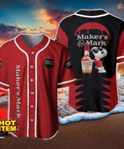 Maker’s Mark Snoopy Baseball Jersey Shirt For Snoopy Lovers Gift Ideas