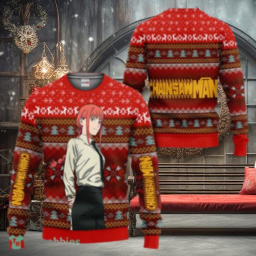 Makima Ugly Christmas Sweater 3D Gift For Men And Women