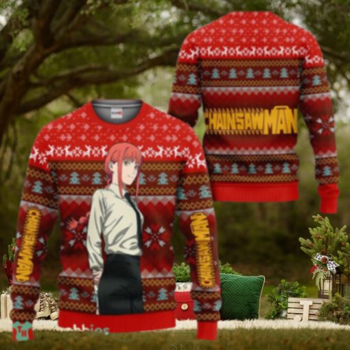 Makima Ugly Christmas Sweater 3D Gift For Men And Women