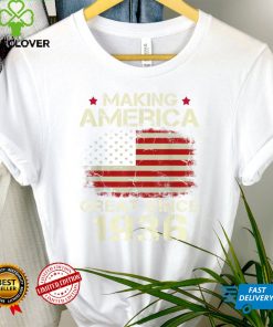 Making America Great Since 1936 Vintage Gifts 86th Birthday T Shirt