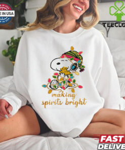 Making Spirits Bright Snoopy Holiday Lights shirt