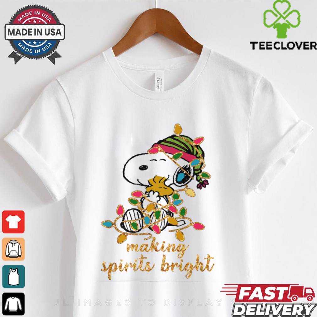Making Spirits Bright Snoopy Holiday Lights shirt Making Spirits Bright Snoopy Holiday Lights shirt