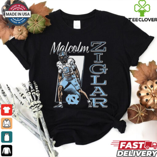 Malcolm Ziglar North Carolina Tar Heels Cartoon t shirt