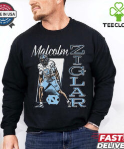 Malcolm Ziglar North Carolina Tar Heels Cartoon t shirt