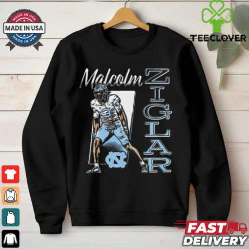 Malcolm Ziglar North Carolina Tar Heels Cartoon t shirt