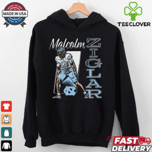 Malcolm Ziglar North Carolina Tar Heels Cartoon t shirt