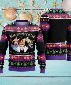 Maleficent Bad Witches Club Ugly Christmas Sweater
