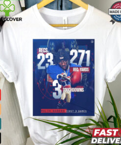 Malik Nabers First 3 Games 23 Recs 271 Rec Yards 3 Touchdowns Shirt