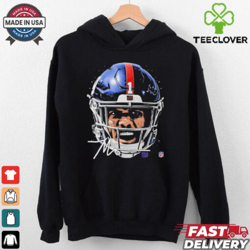Malik Nabers New York Giants NFL football big face signature graphic shirt