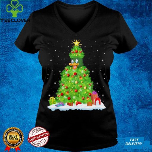 Mallard Bird Xmas Lighting Tree Mallard Christmas Shirt