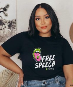 Mally Mouse Wearing Free Speech Rumble shirt