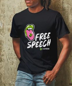 Mally Mouse Wearing Free Speech Rumble shirt