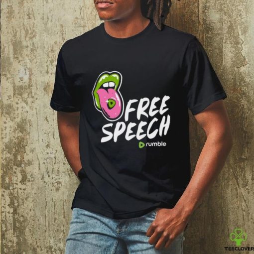 Mally Mouse Wearing Free Speech Rumble shirt