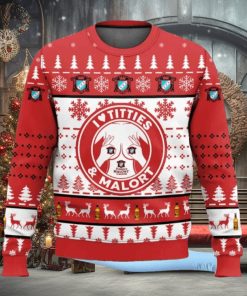 Malort Titties Ugly Christmas Sweater