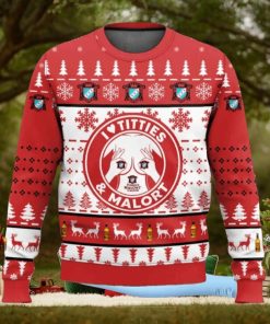 Malort Titties Ugly Christmas Sweater