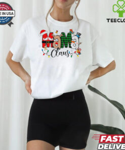 Mama Claus Christmas Pattern Santa hat shirt
