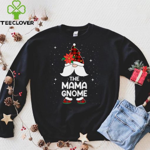 Mama Gnome Buffalo Plaid Matching Family Christmas Pajama T Shirt