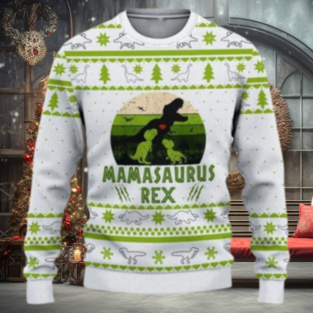Mamasaurus Dinosaur Womens Ugly Sweater Mamasaurus Dinosaur Womens Ugly Sweater